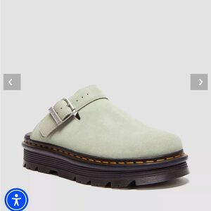 Dr. Martens Sage Green Mules. Price Firm